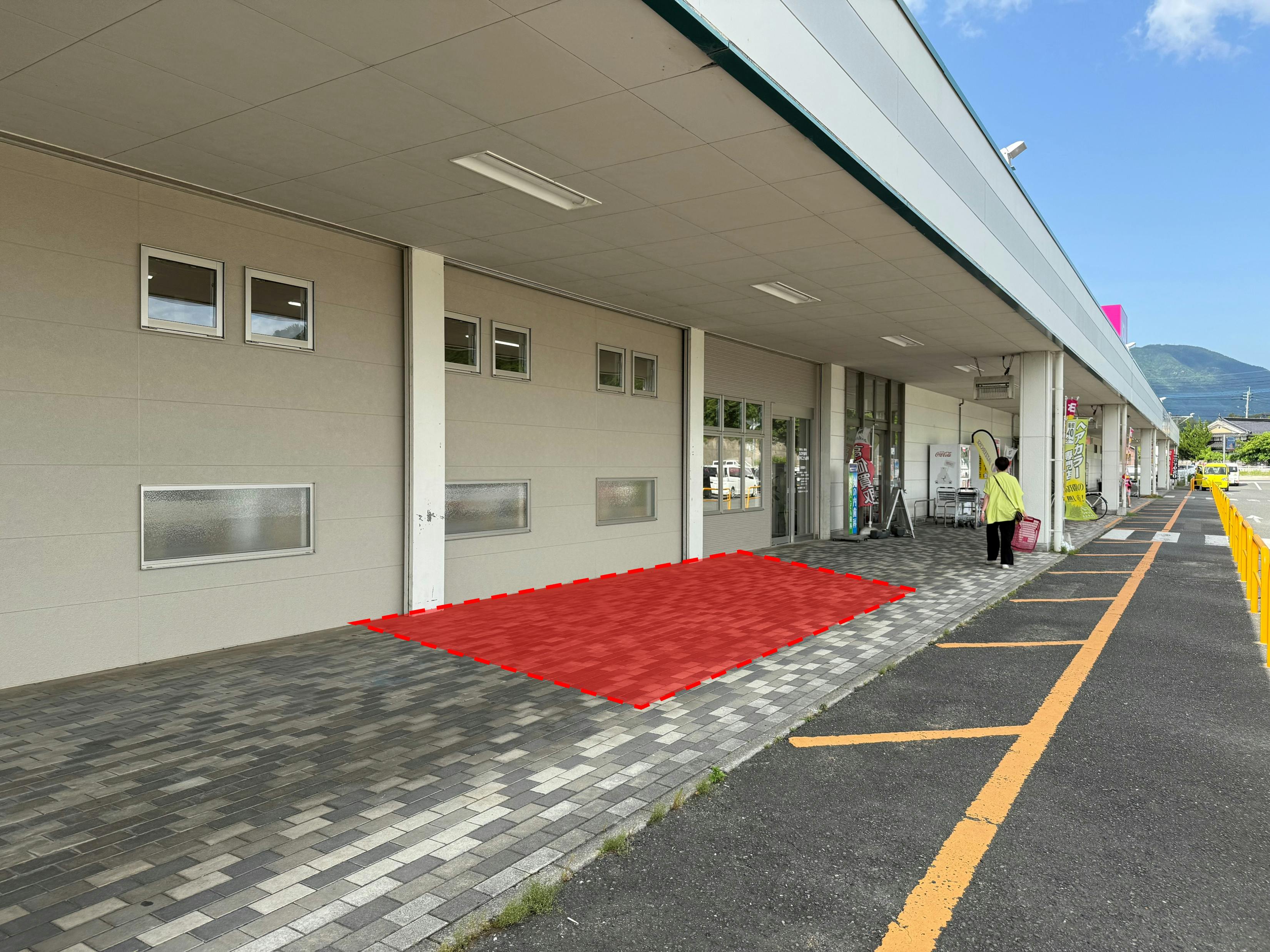 【ゆめマート 田川大任】屋外軒先　販促プロモーションや物販のポップアップストアにおすすめな催事イベントスペースの画像