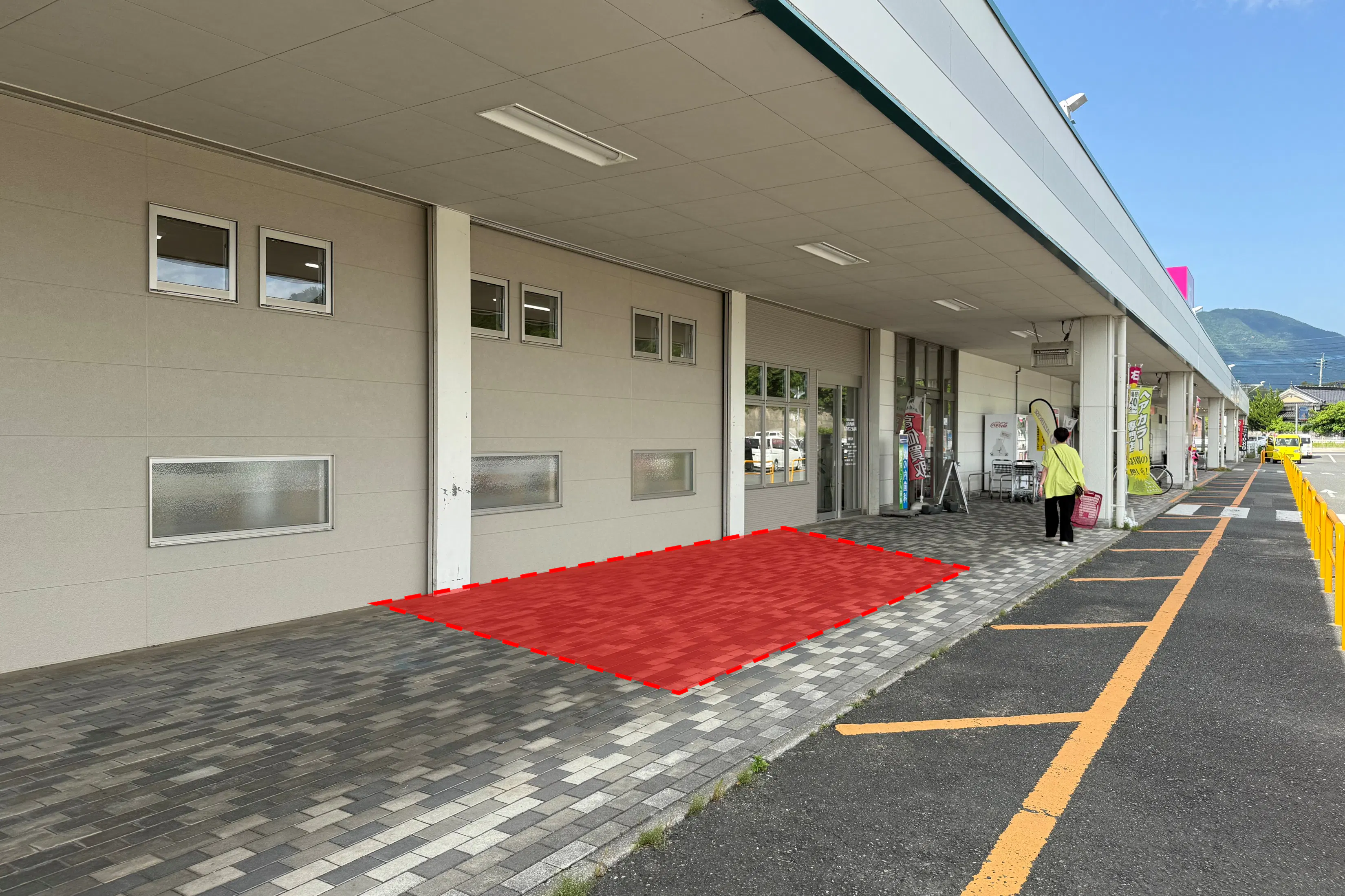 【ゆめマート 田川大任】屋外軒先 販促プロモーションや物販のポップアップストアにおすすめな催事イベントスペース