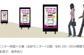 【イオンモール天童】モール内広告 デジタルサイネージ