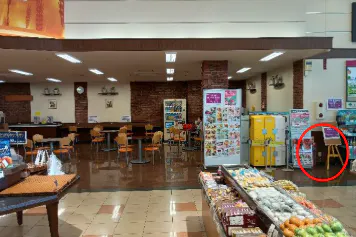 【マックスバリュ浜田店】イートイン内スペース 販促プロモーションに最適なスーパー店内催事イベントスペース