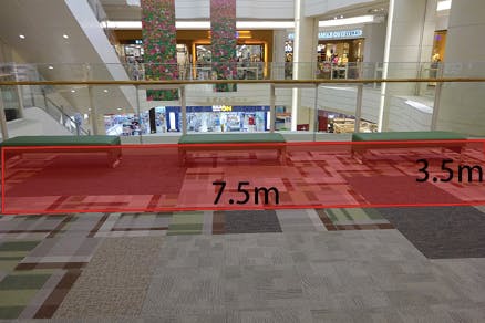 【イオンモール神戸北】2F さざんかブリッジ(アイシティ前)※ベンチ有