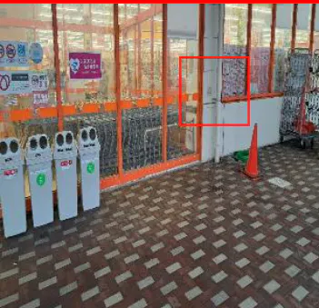 【ザ・ビッグ大曲飯田店】店舗入口（外） 販促プロモーションや物販に最適なスーパー店外催事イベントスペース