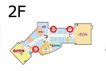 【イオンモールむさし村山】モール内広告 トイレ(個室扉内側)