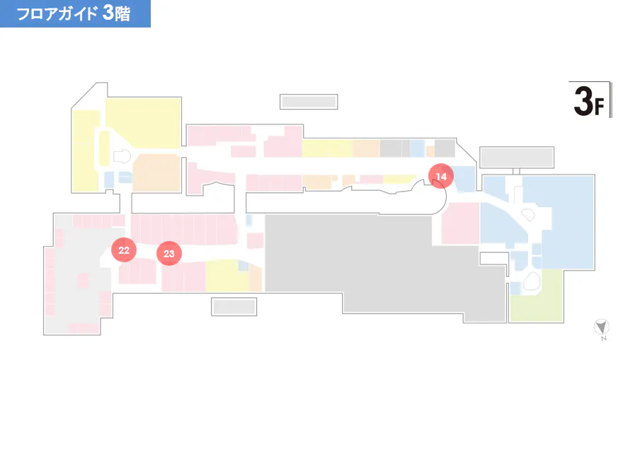 【ららぽーとTOKYO-BAY】北館3F　グルメテーブルズ (フードコート入口)