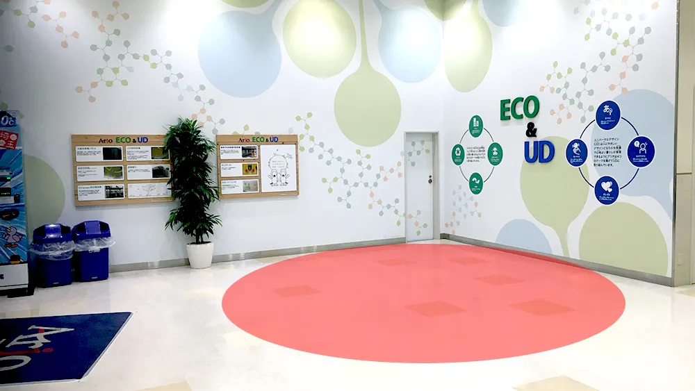 【アリオ上尾】プロモーションやポップアップストアに適したショッピングモール2階にあるエレベータ横のレンタルスペース