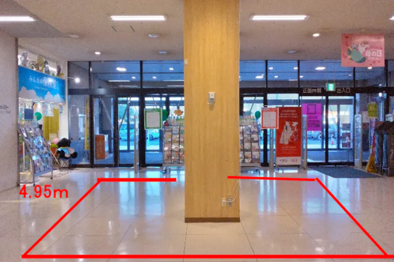 【イオン福島店】1階南正面入口 販促プロモーションに最適なスーパー店内催事イベントスペースの画像2