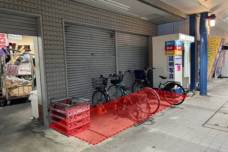 【藤棚商店街】物販、食物販のポップアップストアに最適な「藤棚一番街」内の軒先中央イベントスペースの画像1