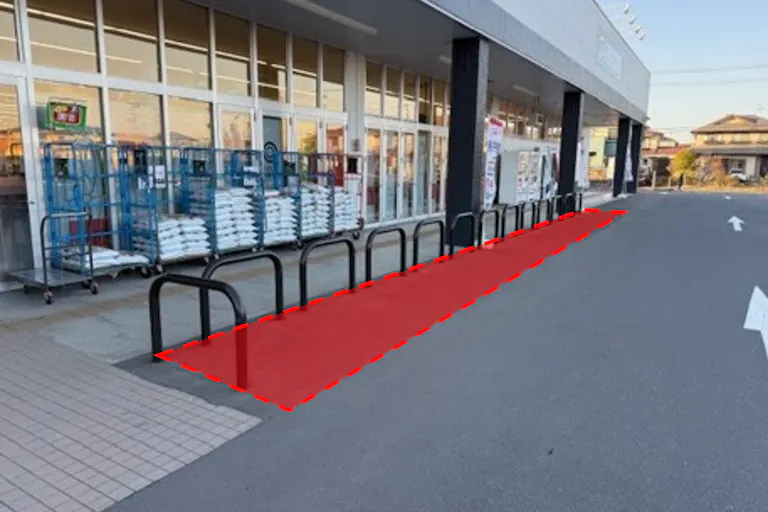 【西友 吉岡店】屋外駐車場 キッチンカー、食物販のポップアップストアに最適なスーパー屋外駐車場の催事イベントスペースの画像1