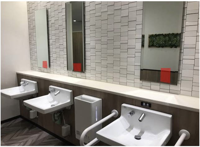 【イオンモール松本】モール内広告 化粧室の画像