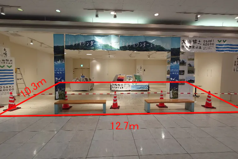 【イオン古川】1階専門店側催事場(西側) 販促プロモーションや物販に最適なスーパー店内催事イベントスペースの画像1