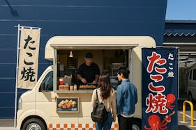 【メガセンタートライアル荒尾店】キッチンカー・食物販の出店が可能な 「Ⓓキッチンカースペース」※店舗正面右手