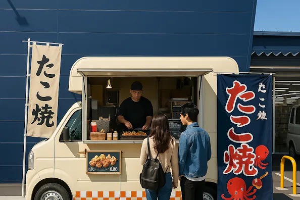 【メガセンタートライアル荒尾店】キッチンカー・食物販の出店が可能な 「Ⓓキッチンカースペース」※店舗正面右手