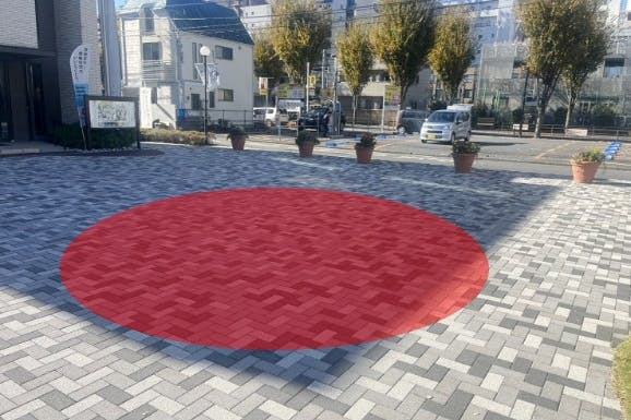 【ハウジングステージ新宿】キッチンカーやポップアップストア、プロモーションイベントに最適な住宅展示場インフォメーション前にある視認性の高いイベントスペース