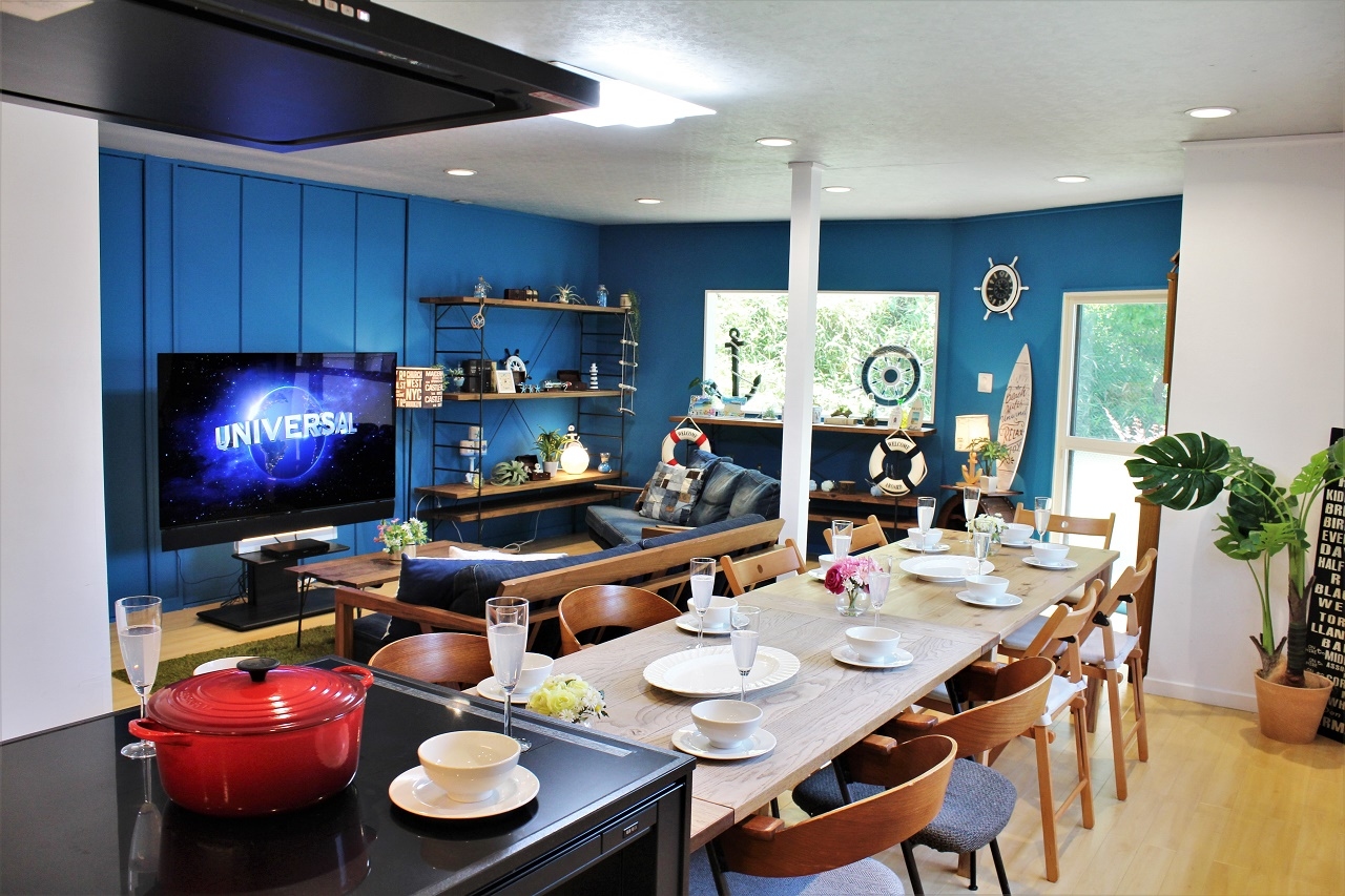 【レイアウト２】テレビ前にソファ２脚設置