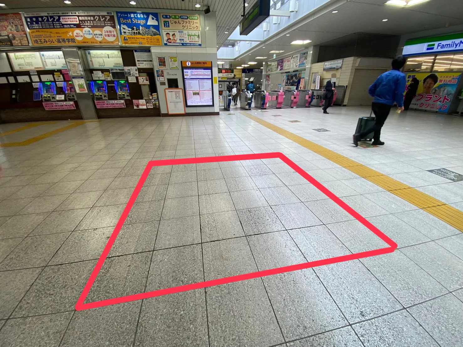 【ふじみ野駅】ふじみ野駅2階改札外コンコース