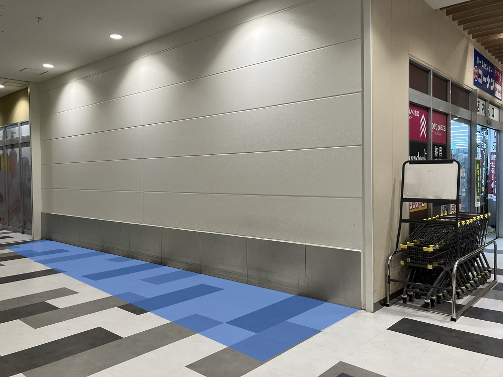 【マーケットスクエア中山寺】「1Fエレベーター前」入口導線に近く視認性抜群！プロモーション・ポップアップに最適なイベントスペース