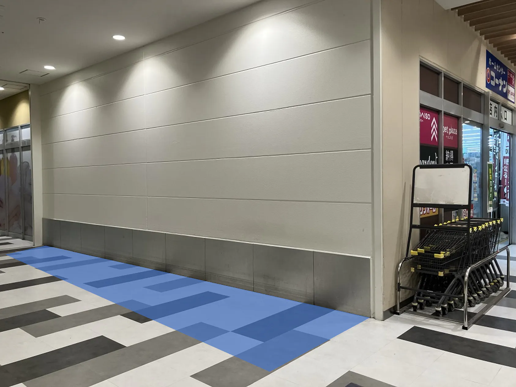 【マーケットスクエア中山寺】「1Fエレベーター前」入口導線に近く視認性抜群！プロモーション・ポップアップに最適なイベントスペース