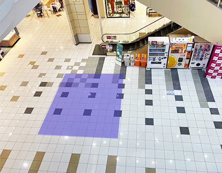 【イオンモール扶桑】プロモーションイベントに最適な1Fウエストコートの催事イベントスペース（全面）の画像