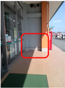 【HIヒロセスーパーコンボ菊陽店】プロモーションイベントに最適なホームセンターの食品側入口軒下（屋外）スペースの画像