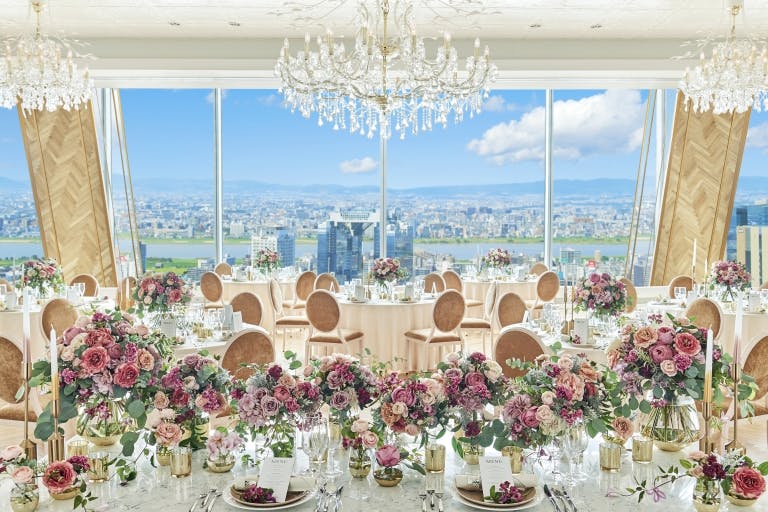 【大阪駅5分】展示会やレセプションパーティーに最適な大阪の街を一望できるイベントスペース(バンケット Claire)