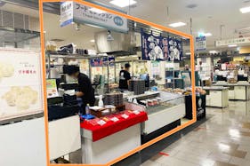 【北千住マルイ】B1階 カレンダリウムF02【食物販・調理行為可能】生鮮フロア内、終日賑わう食ポップアップ向けスペース