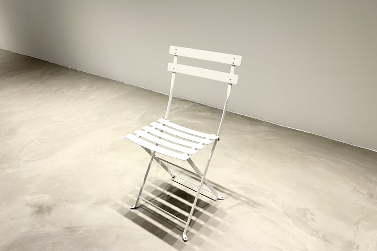 メタルチェア 白 6脚