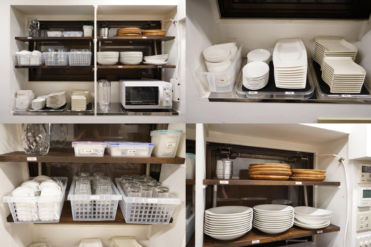 食器、グラス、電子レンジ等