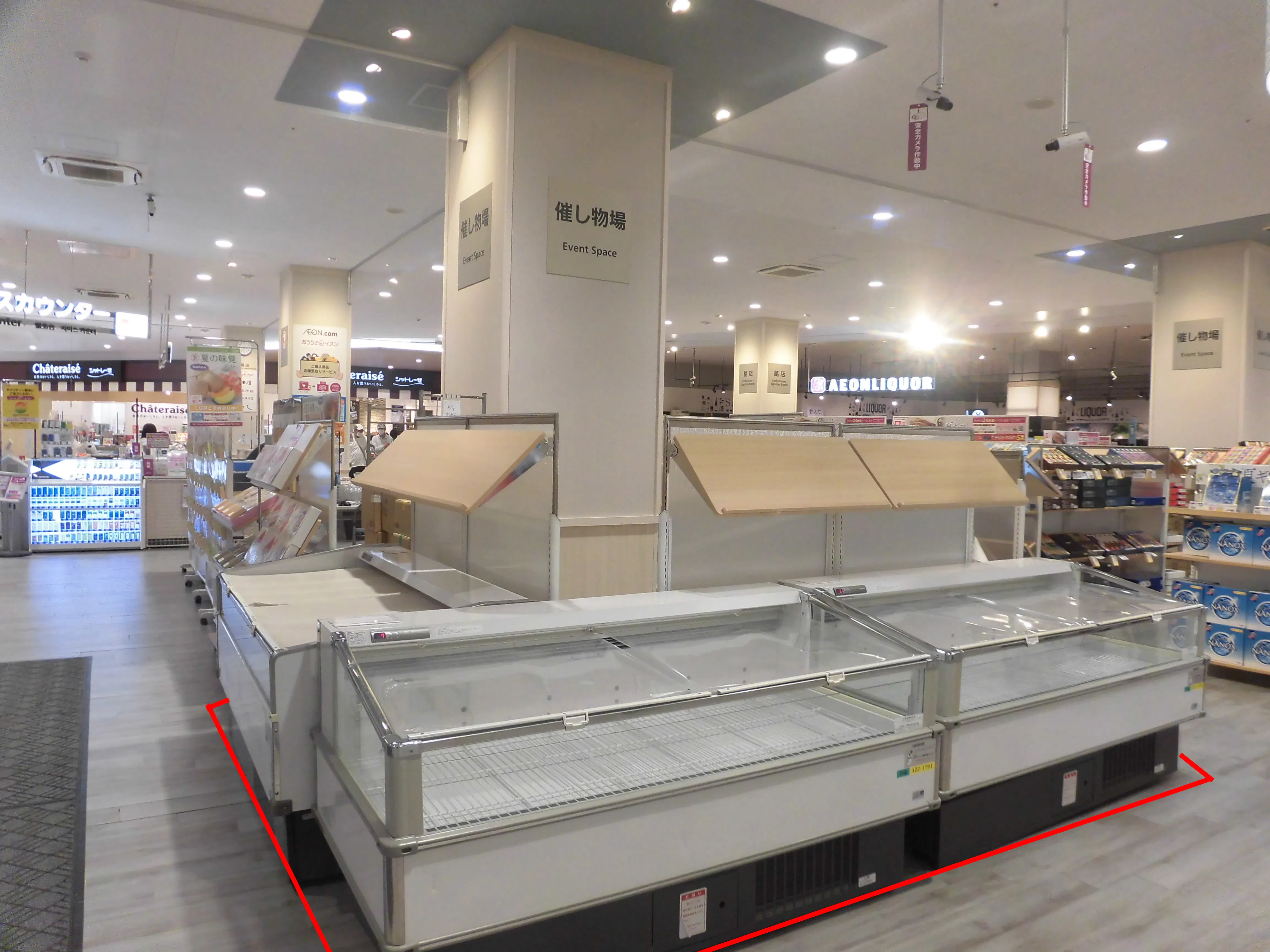 【イオンスタイルいわき小名浜】食物販等の各種物販に最適な人通りの多い2階フロアのイベントスペース
