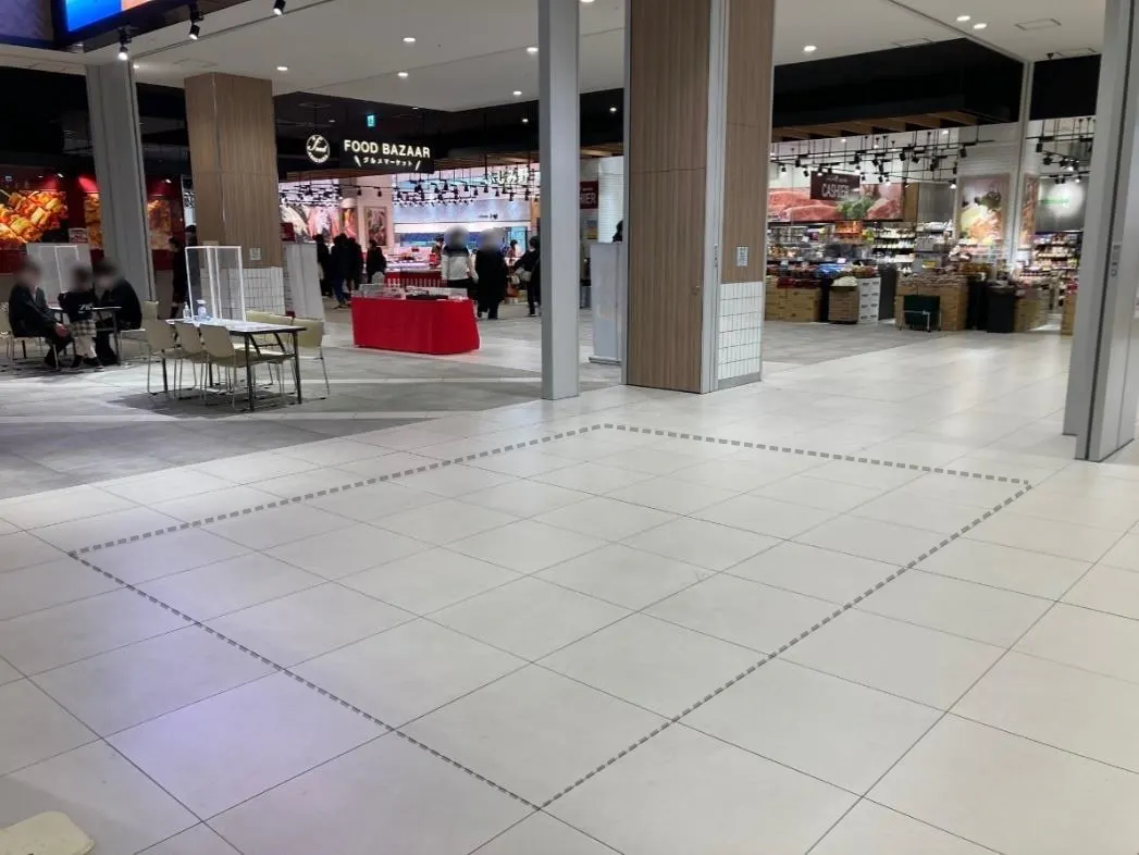 【イオンタウンふじみ野】各種プロモーションイベントや物販に最適な地域密着型のショッピングセンター中央1階エスカレーター前にある通行量の多いイベントスペース