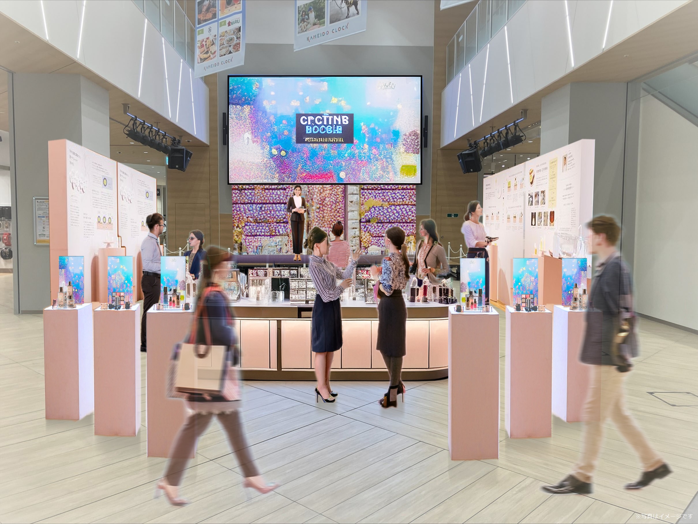 【KAMEIDO CLOCK】1Fカメクロコート 大型イベント、体験型イベントに最適な催事イベントスペース