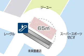 【イオンモール大曲/1F稲穂の広場】各種プロモーションイベントや大型の物販イベントに最適な核テナント周辺にある通行量の多いイベントスペース