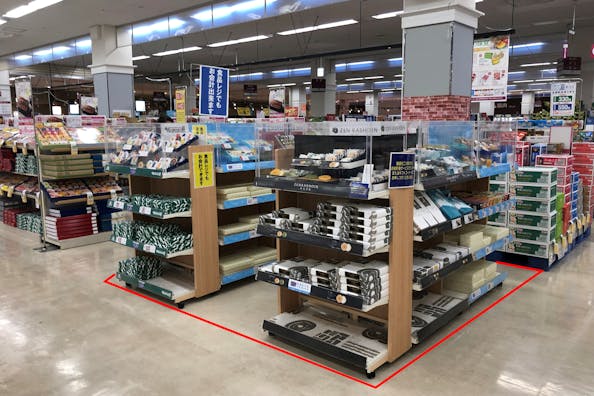 【イオンつがる柏店】プロモーションイベントや各種物販に最適な人通りの多い1階食品売り場前のイベントスペース