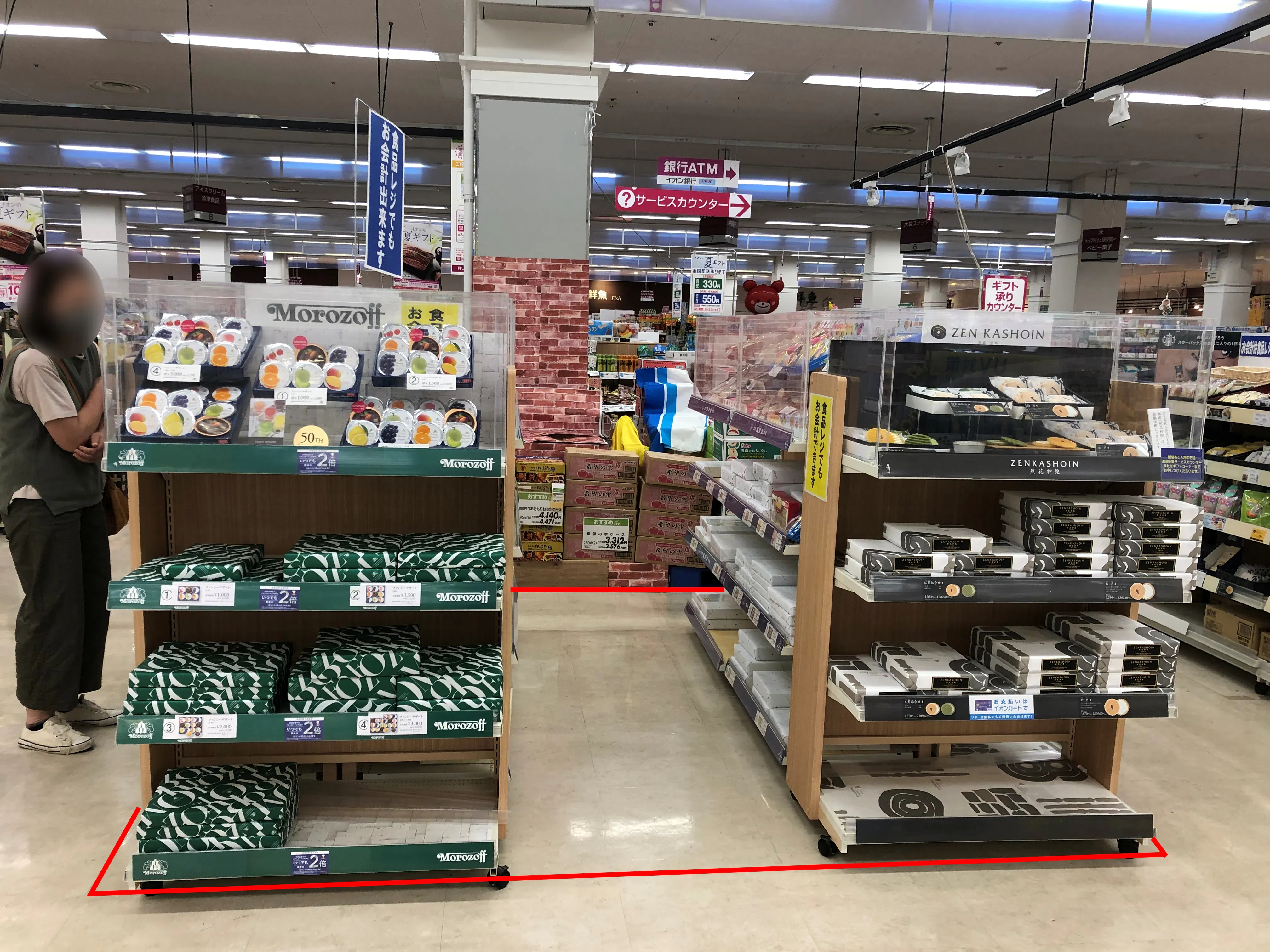 【イオンつがる柏店】プロモーションイベントや各種物販に最適な人通りの多い1階食品売り場前のイベントスペース