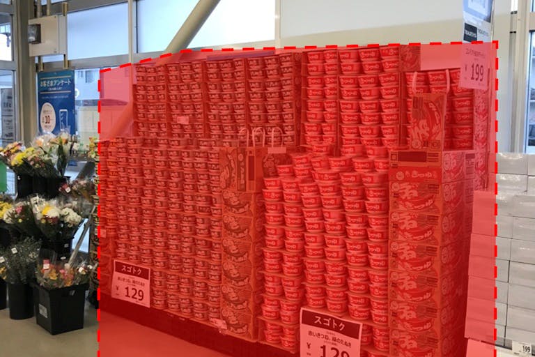 【西友 三本柳店】店内入口付近 プロモーション用途や物販、食物販のポップアップストアに最適なスーパー店内催事イベントスペースの画像1