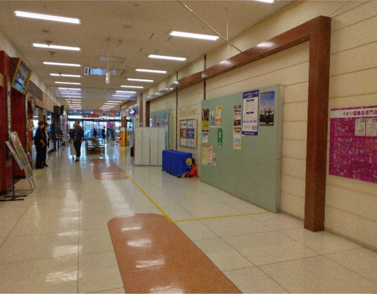 【イオン福島店】1階飲食店街通路 販促プロモーションに最適なスーパー店内催事イベントスペース