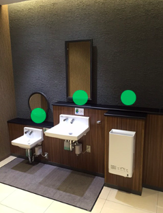 【イオンモール神戸南】モール内広告 化粧室