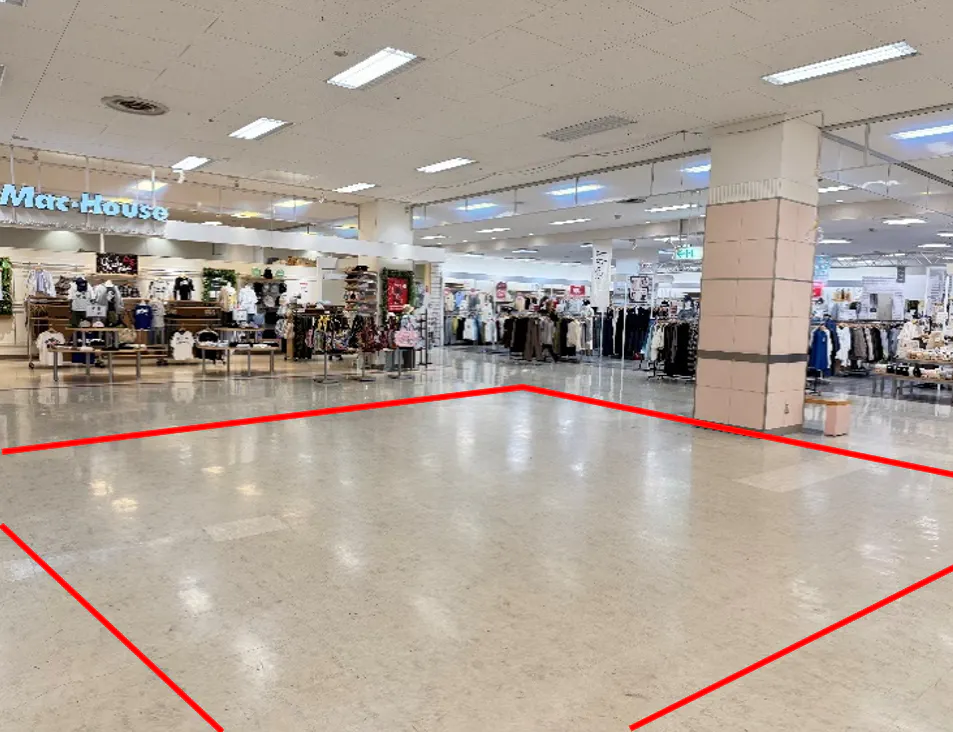 【イオン白河西郷店】マックハウス前 販促プロモーションや物販に最適なスーパー店内催事イベントスペース