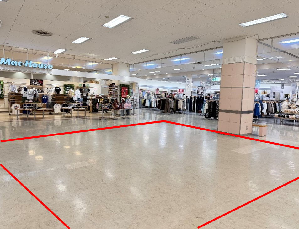 【イオン白河西郷店】２階催事スペース 販促プロモーションや物販に最適なスーパー店内催事イベントスペース