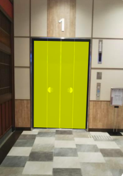 【イオン藤井寺ショッピングセンター】モール内広告 エレベーター