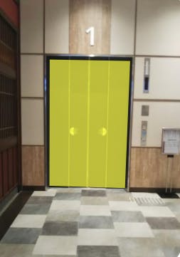 【イオン藤井寺ショッピングセンター】モール内広告 エレベーター