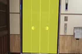 【イオン藤井寺ショッピングセンター】モール内広告 エレベーター