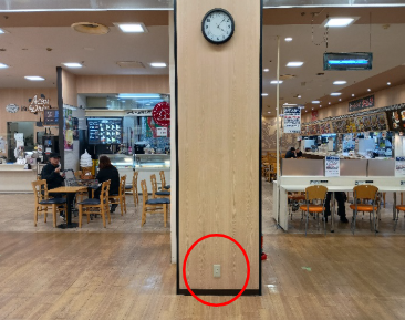 【イオン青森店】フードコート入口 販促プロモーションに最適なスーパー店内催事イベントスペース