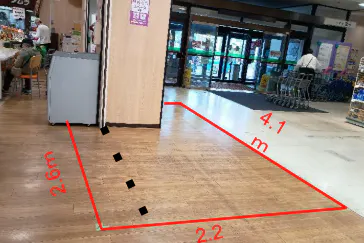 【イオン青森店】フードコート入口 販促プロモーションに最適なスーパー店内催事イベントスペース