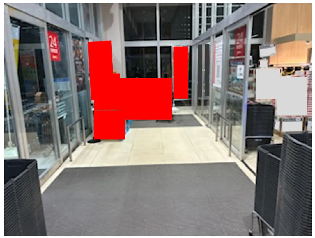 【西友　南葛西店】1F風除室　プロモーション用途や物販、食物販のポップアップストアに最適なスーパー店内催事イベントスペースの画像