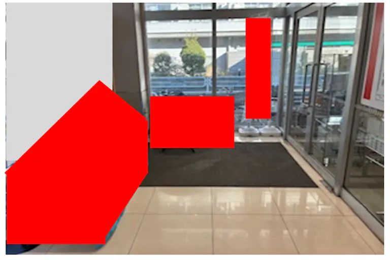 【西友 南葛西店】1F風除室 プロモーション用途や物販、食物販のポップアップストアに最適なスーパー店内催事イベントスペースの画像2