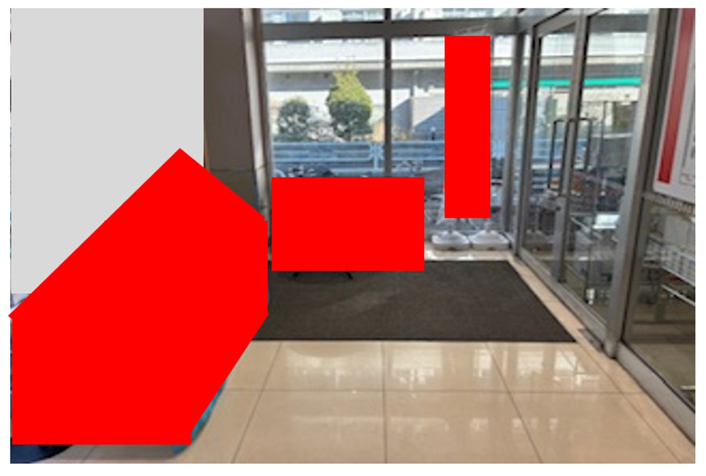 【西友　南葛西店】1F風除室　プロモーション用途や物販、食物販のポップアップストアに最適なスーパー店内催事イベントスペース