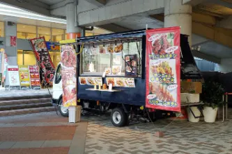 【もりのみやキューズモールBASE】「③1F セントラルスクエア前 西(CS前 西)」食品スーパー出入口近くの食物販やキッチンカー、PRプロモーションに適したイベントスペース