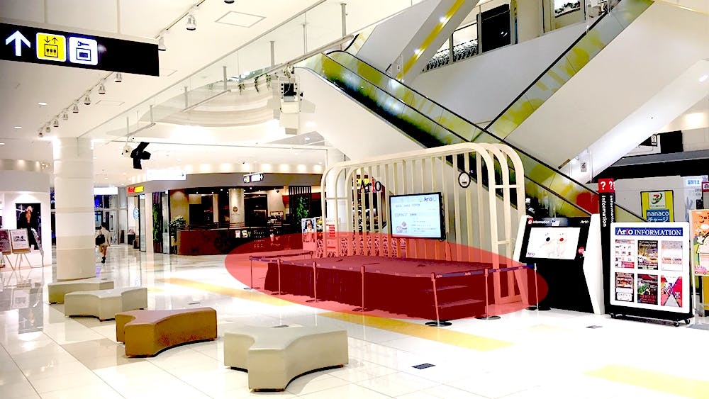 【アリオ上尾】展示イベントに利用可能な、視認性と集客力の高い1Fスペース