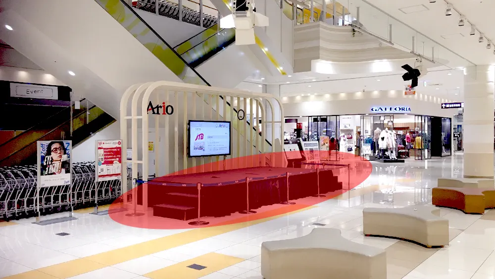 【アリオ上尾】展示イベントに利用可能な、視認性と集客力の高い1Fスペース
