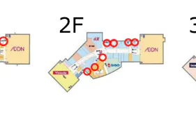 【イオンモールむさし村山】モール内広告 ポスター壁面什器